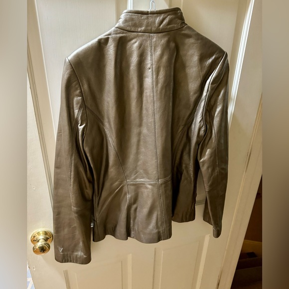 Bernardo Bronze Leather Jacket - Picture 4 of 6